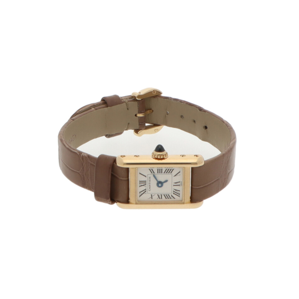 Vintage 16mm Cartier Mini Tank Francaise Gold Watch