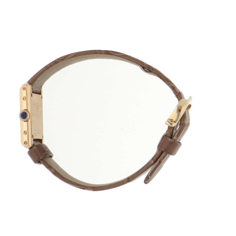 Vintage 16mm Cartier Mini Tank Francaise Gold Watch