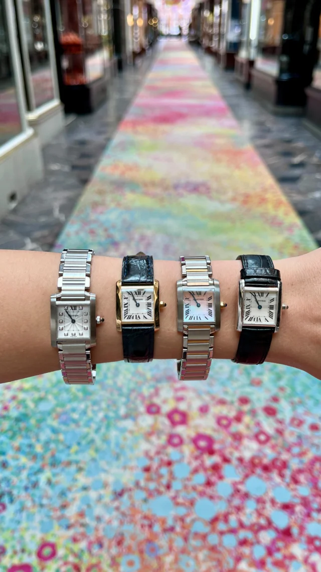 The classic Cartier Tank wristwatch.✨ 
Named after the armoured vehicle developed during the First World War (1914-1918), the watch was not directly inspired by it, and yet its shape recalls the combat tank’s body, which is bound by parallel caterpillar tracks. Cartier’s Tank echoes that silhouette, being a simple square dial within two brancards (lines) that allow seamless connection to the strap. The resulting design has been ripe for reimagination ever since. 

#susannahlovis #vintagejewelry #vintagejewellery #cartierring #vintagecartier #cartier #cartiertank #cartiertanklouis #cartiertankfrancaise #cartiertankmust #cartiertankanglaise #cartiertankamericaine